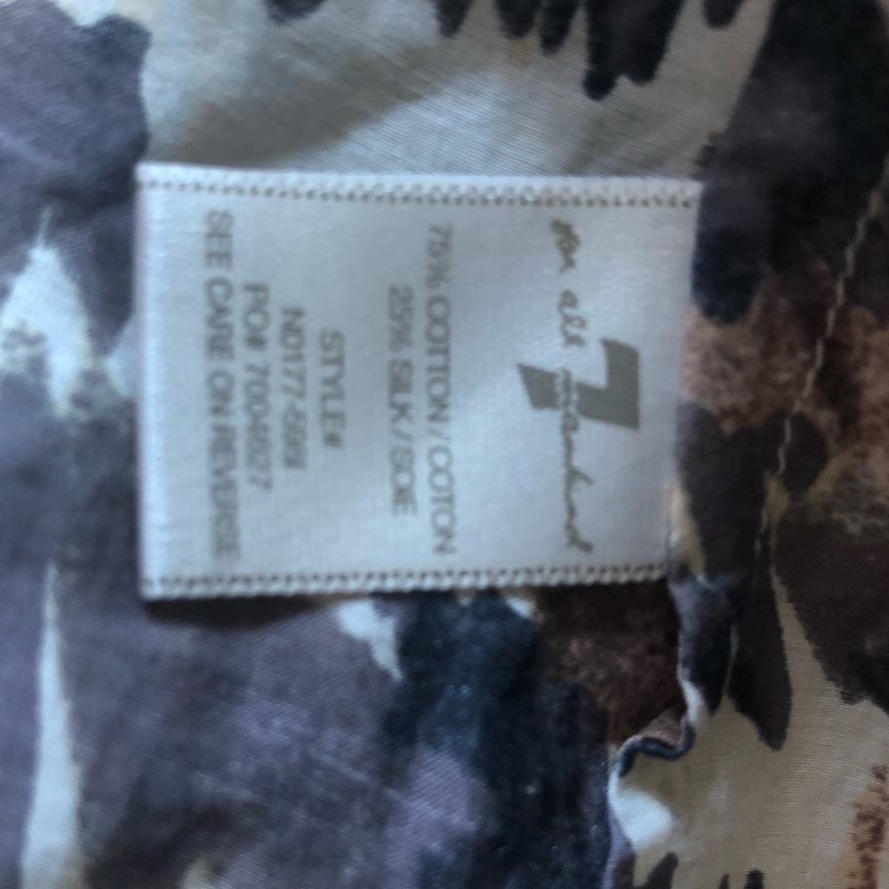 7 For All Mankind Leopard Ruffle Cami Top - Picture 10 of 10